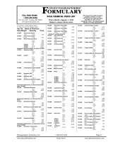 Menus & Prices, Photographers Formulary Inc, Condon