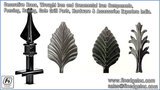 Decorative wrought iron and ornamental iron components, fencing India, Ludhiana