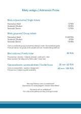 Menus & Prices, Galicia Jewish Museum, Cracow