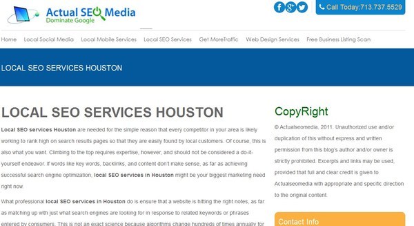  Pricelists of LOCAL SEO SERVICES HOUSTON 12922 Briarwest Circle - Photo 1 of 1