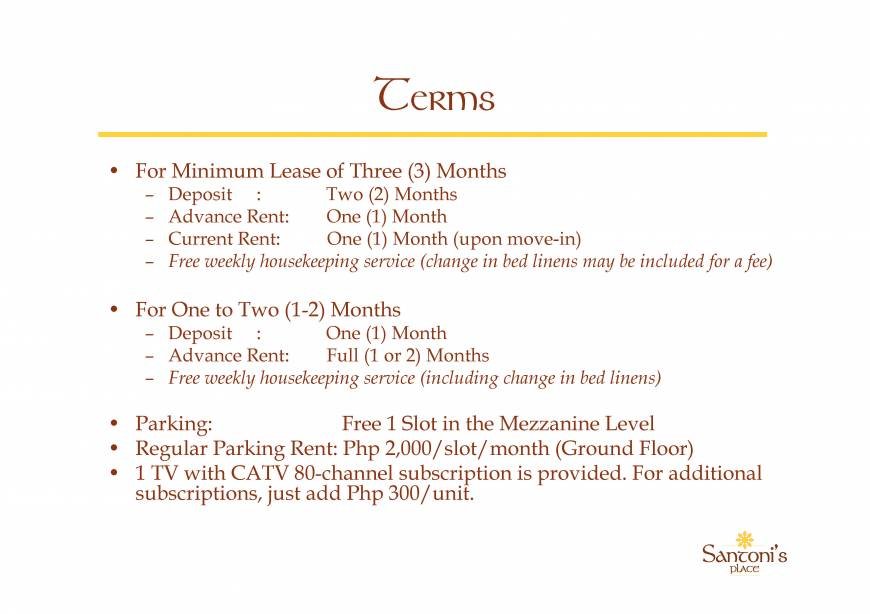  Pricelists of Santoni's Place Pres.Quezon St., Villa Aurora Subdivision, Kasambagan, - Photo 8 of 9