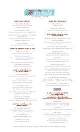 Menus & Prices, Hacienda Cocina y Cantina, Cabo San Lucas