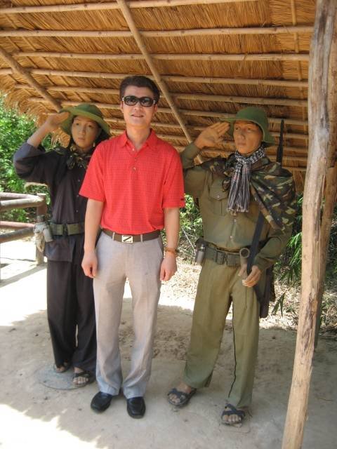 Cuchi guerillas CUCHI TUNNELS & CAO DAI TEMPLE of PD TOURISM & TRADING CO., LTD. 516 Nguyen Chi Thanh st., - Photo 1 of 6