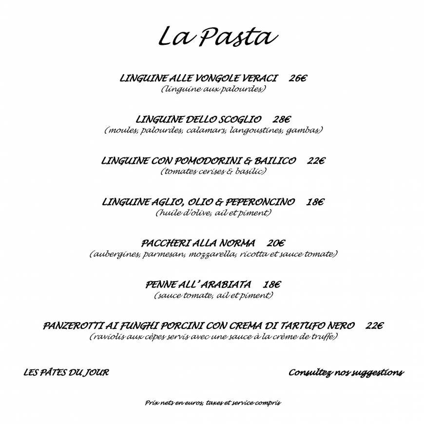  Pricelists of RESTAURANT IANNELLO 17, boulevard Exelmans - Photo 2 of 4