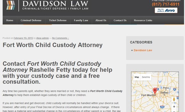  Pricelists of Fort Worth Child Custody Attorney 825 W. Vickery Blvd., - Photo 1 of 1