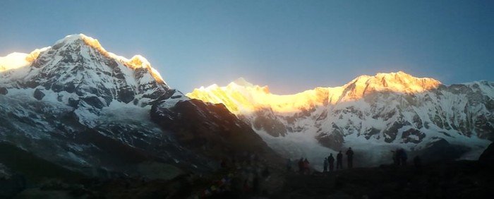 Sunrise in ABC Trekking 2014 NEPAL TREKKING & Walking of Expeditions in Himalaya Thamel - Photo 8 of 11