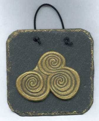 Triple spiral slate plaque. Handmade in Killyliss Studio Ireland. Profile Photos of Killyliss Studio Irish Gifts 40 Killyliss Road - Photo 3 of 36 Triple spiral slate plaque. Handmade in Killyliss Studio Ireland. Profile Photos of Killyliss Studio Irish Gifts 40 Killyliss Road - Photo 3 of 36
