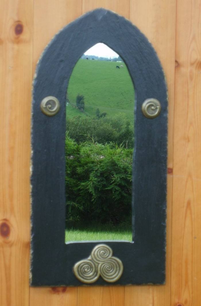 Large slate mirror with triple spiral design. Handmade in Ireland by Killylisss Studio. Profile Photos of Killyliss Studio Irish Gifts 40 Killyliss Road - Photo 22 of 36 Large slate mirror with triple spiral design. Handmade in Ireland by Killylisss Studio. Profile Photos of Killyliss Studio Irish Gifts 40 Killyliss Road - Photo 22 of 36