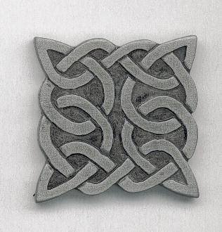 Square knotwork pattern brooch. Handmade in Ireland by Killyliss Studio. Profile Photos of Killyliss Studio Irish Gifts 40 Killyliss Road - Photo 29 of 36