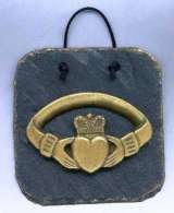 Claddagh slate wall plaque Handmade by Killyliss Studio. Killyliss Studio Irish Gifts 40 Killyliss Road 