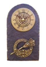 Tara brooch Slate wall clock, handmade in Ireland by Killyliss Studio. Killyliss Studio Irish Gifts 40 Killyliss Road 