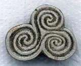 Triple spiral brooch. Handmade in Ireland by Killyliss Studio. Killyliss Studio Irish Gifts 40 Killyliss Road 