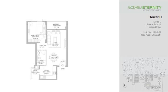  Godrej Eternity Floor Plans of Godrej Eternity Kanakapura Road, Bangalore - Photo 1 of 8