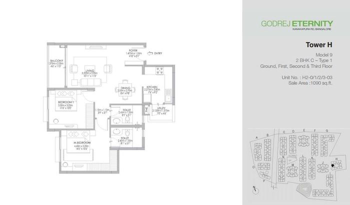 Godrej Eternity Floor Plans of Godrej Eternity Kanakapura Road, Bangalore - Photo 2 of 8