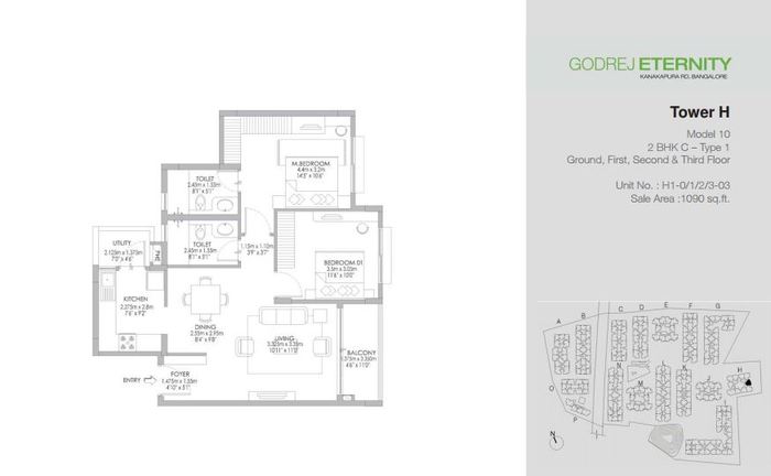  Godrej Eternity Floor Plans of Godrej Eternity Kanakapura Road, Bangalore - Photo 3 of 8