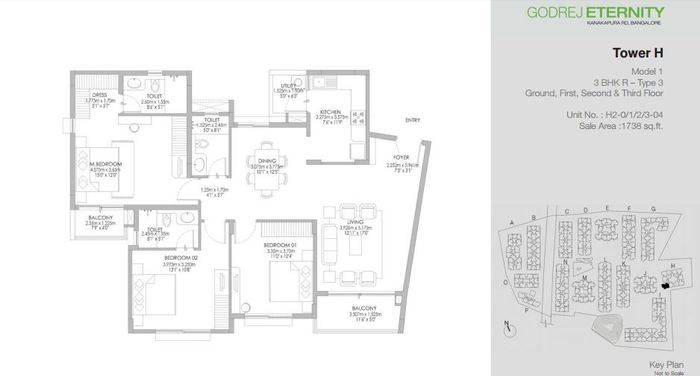  Godrej Eternity Floor Plans of Godrej Eternity Kanakapura Road, Bangalore - Photo 7 of 8