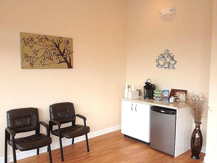 Coffee bar in reception area at our cosmetic dentistry office in Fredericksburg, VA 22407 New Album of Freedom Family Dentistry 10039 Patriot Hwy - Photo 2 of 12 Coffee bar in reception area at our cosmetic dentistry office in Fredericksburg, VA 22407 New Album of Freedom Family Dentistry 10039 Patriot Hwy - Photo 2 of 12