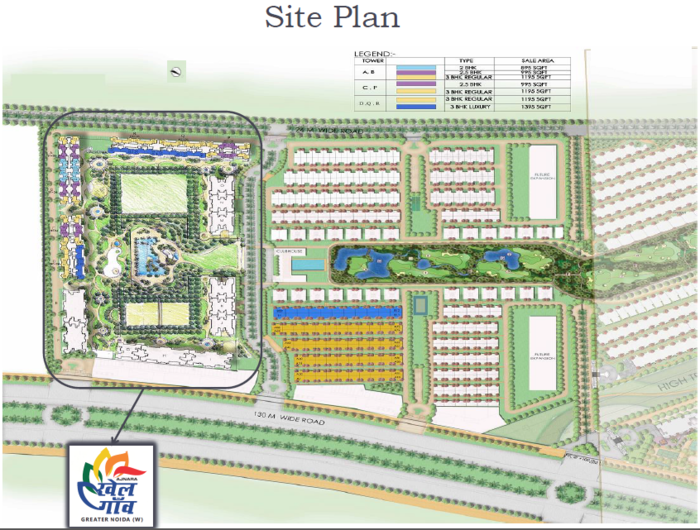 Ajnara Khel Gaon Greater Noida West- Site Plan Profile Photos of Ajnara Khel Gaon Greater Noida West@9266629901 greater noida - Photo 4 of 5