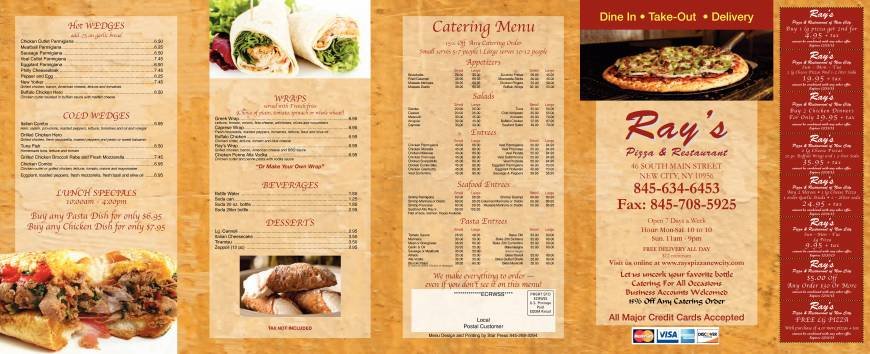  Pricelists of Ray's Pizza & Restaurant 46 South Main Street - Photo 1 of 2
