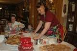 Family and Friends making Christmas Cookies at Willow Creek Ranch, Willow Creek Ranch, Mountain Ranch