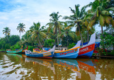 Kerala, India - October 17: Indian fishing boats  in Kerala on October 17, 2014. , Tickets To India, Ilford (Essex)