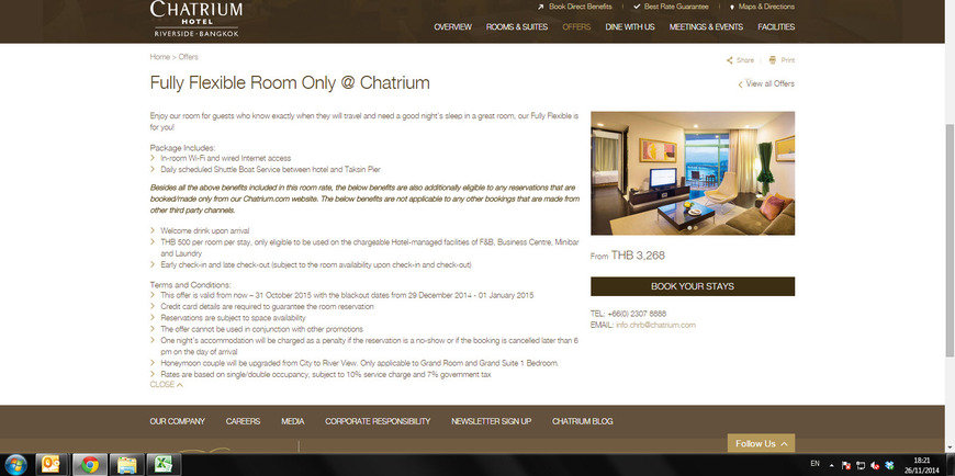  Pricelists of Chatrium Hotel Riverside Bangkok 28 Charoenkrung Soi 70, Bangkholame - Photo 4 of 4