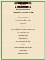 Menus & Prices, The Bay Tree Restaurant East Grinstead, East Grinstead