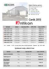 Menus & Prices, Cekom Hranice spol.s.r.o., PÅ™emyslovice