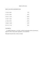 Menus & Prices, Apartments Biba Hvar, Hvar