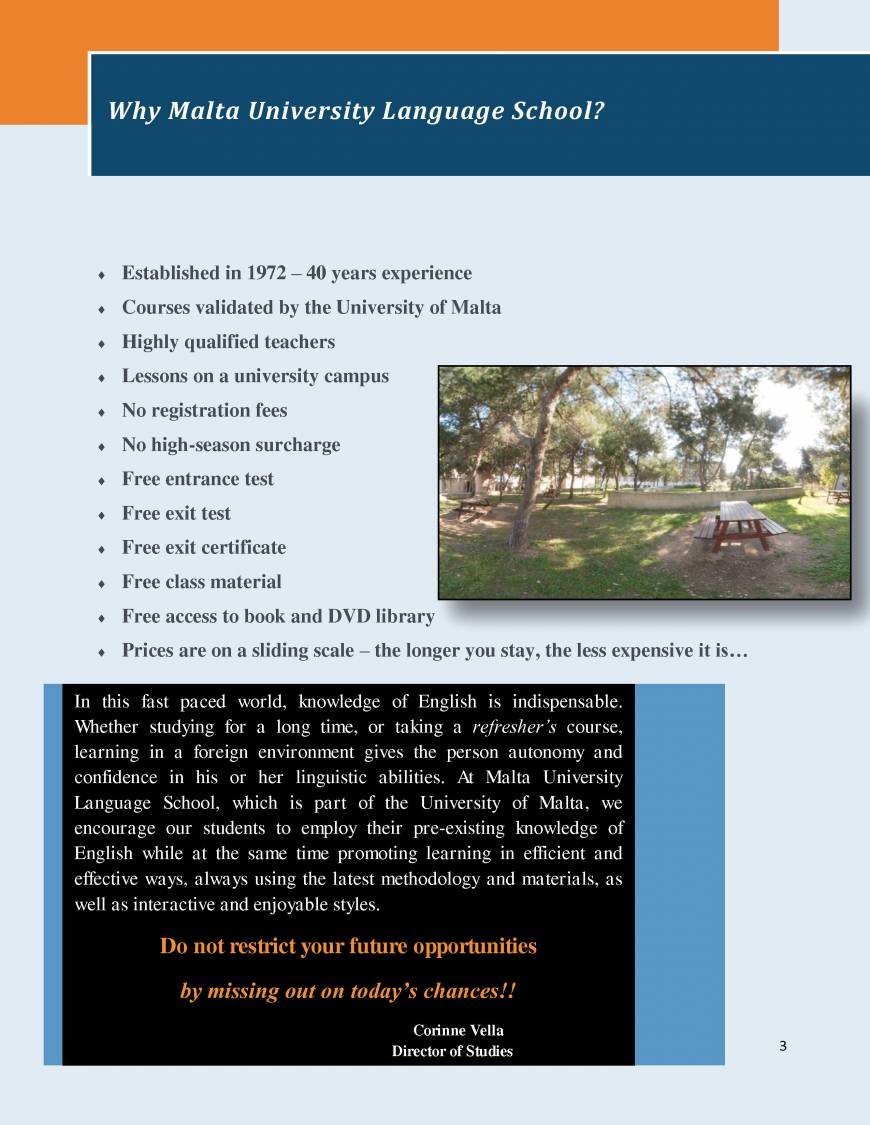  Pricelists of Malta University Language School Guze Debono Square - Photo 4 of 25