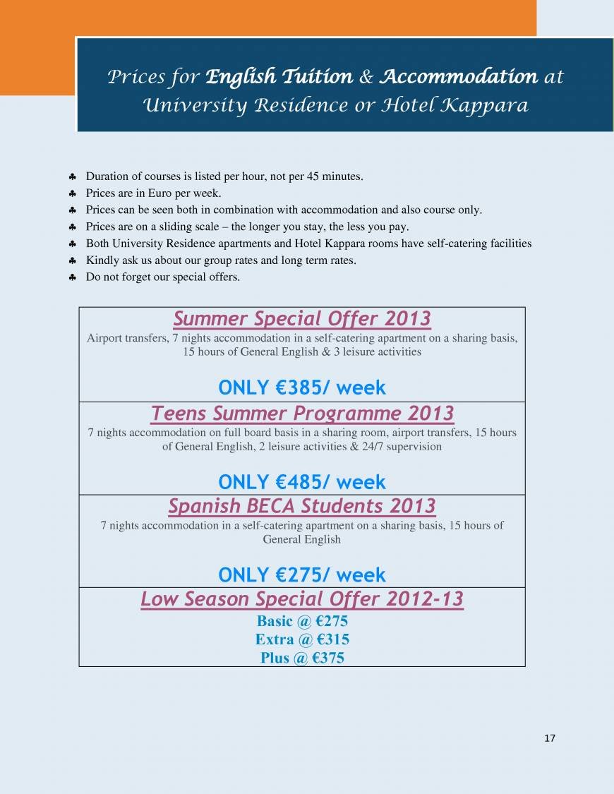  Pricelists of Malta University Language School Guze Debono Square - Photo 15 of 25