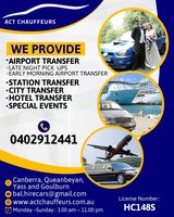 Act Chauffeurs | Wedding Hire Chauffeur Canberra, Harrison