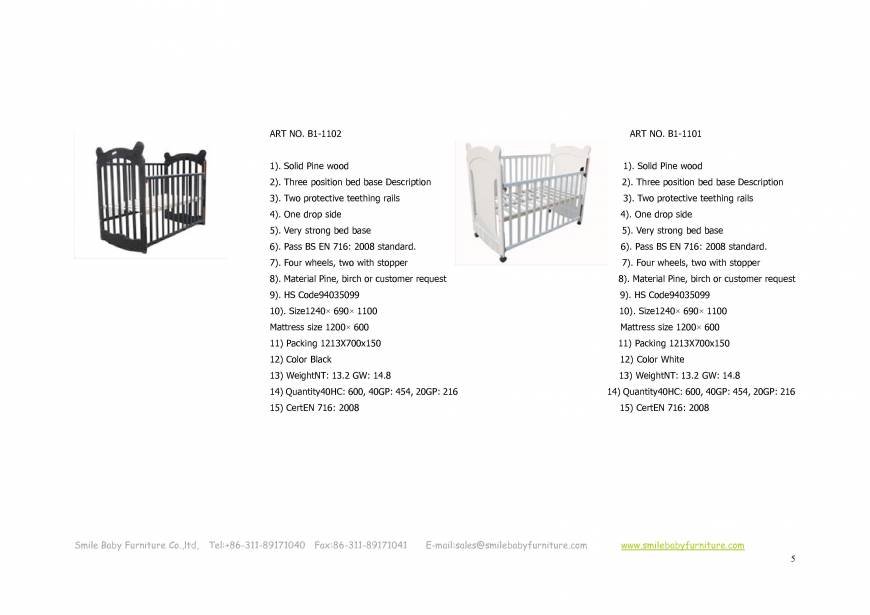  Pricelists of Smile Baby  Furniture Co.,ltd luquan city,shangzhuang Town,longquan garden - Photo 30 of 49