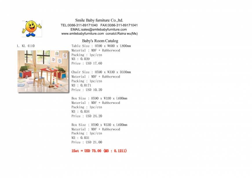  Pricelists of Smile Baby  Furniture Co.,ltd luquan city,shangzhuang Town,longquan garden - Photo 22 of 49