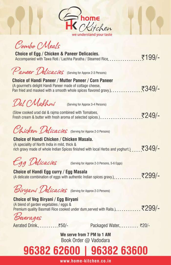 Home Kitchen Menu Home Kitchen Images of Home Kitchen - Online Food Ordering Services E-304, Sarjanam, Nilkanth Greens, Beside DPS School, Kalali Road - Photo 1 of 9