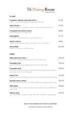 Menus & Prices, Marwell Hotel, Winchester