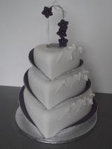 purple enchantment wedding cake, Dream Wedding Creations, Heald Green, Cheadle
