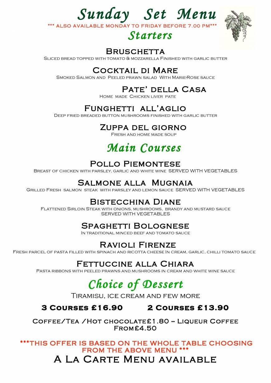  Pricelists of Umberto Ristorante Italiano 361 Ley Street - Photo 4 of 5