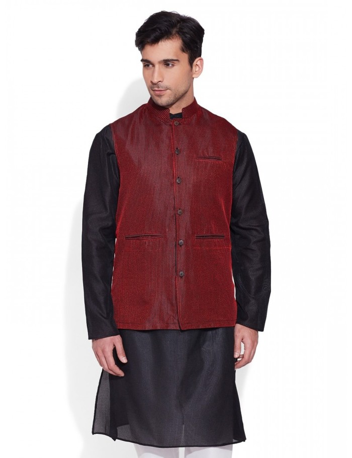 faux silk nehru jacket Men's Clothing of VeryMe- Trends with Tradition 142, Mohiyal Colony, Opp. Sector 31, Behind MMI School - Photo 4 of 6