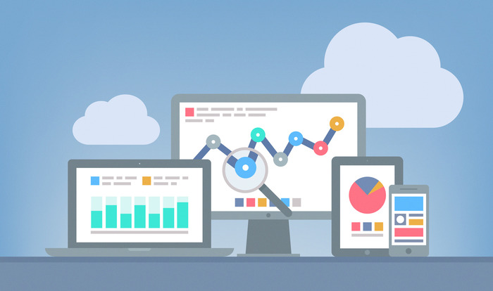 Flat design modern vector illustration concept of website analytics and SEO data analysis using modern electronic and mobile devices. Isolated on grey background Profile Photos of Majestic Warrior 18631 N 19th Ave #158 - Photo 3 of 6