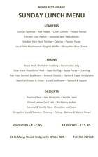  Pricelists of Nomis Restaurant Bridgnorth 65 St. Marys Street - Photo 3 of 4
