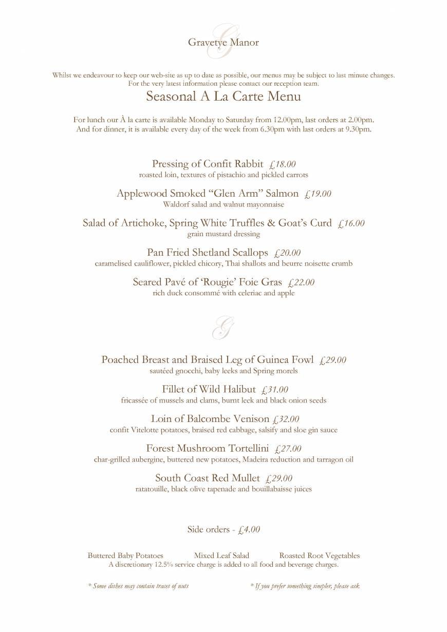  Pricelists of Gravetye Manor Hotel and Restaurant Vowels Lane - Photo 17 of 32