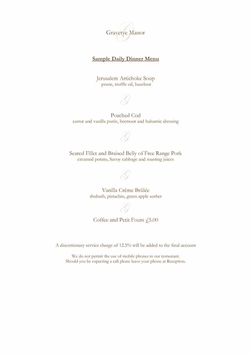  Pricelists of Gravetye Manor Hotel and Restaurant Vowels Lane - Photo 30 of 32