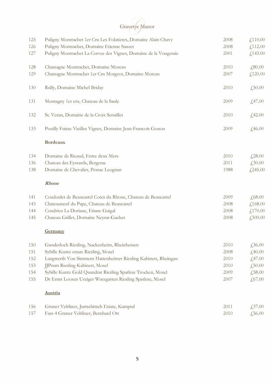  Pricelists of Gravetye Manor Hotel and Restaurant Vowels Lane - Photo 19 of 32