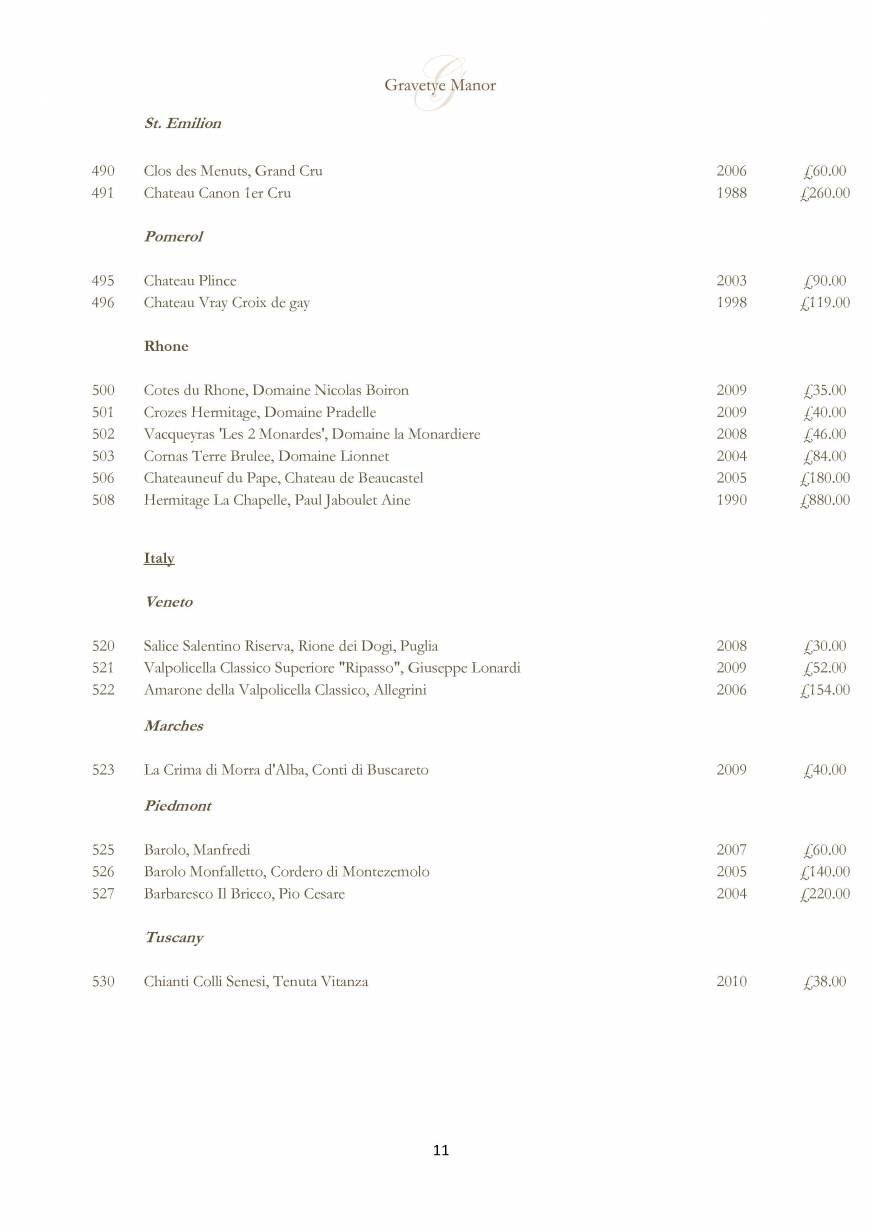  Pricelists of Gravetye Manor Hotel and Restaurant Vowels Lane - Photo 13 of 32