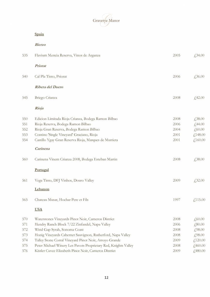  Pricelists of Gravetye Manor Hotel and Restaurant Vowels Lane - Photo 12 of 32