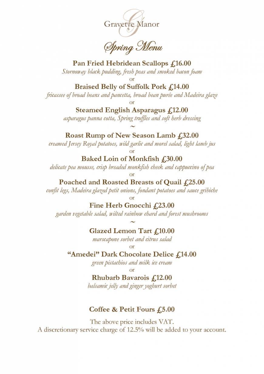  Pricelists of Gravetye Manor Hotel and Restaurant Vowels Lane - Photo 7 of 32