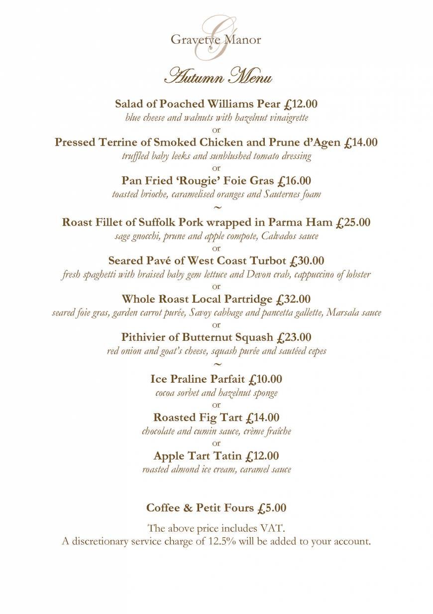  Pricelists of Gravetye Manor Hotel and Restaurant Vowels Lane - Photo 5 of 32
