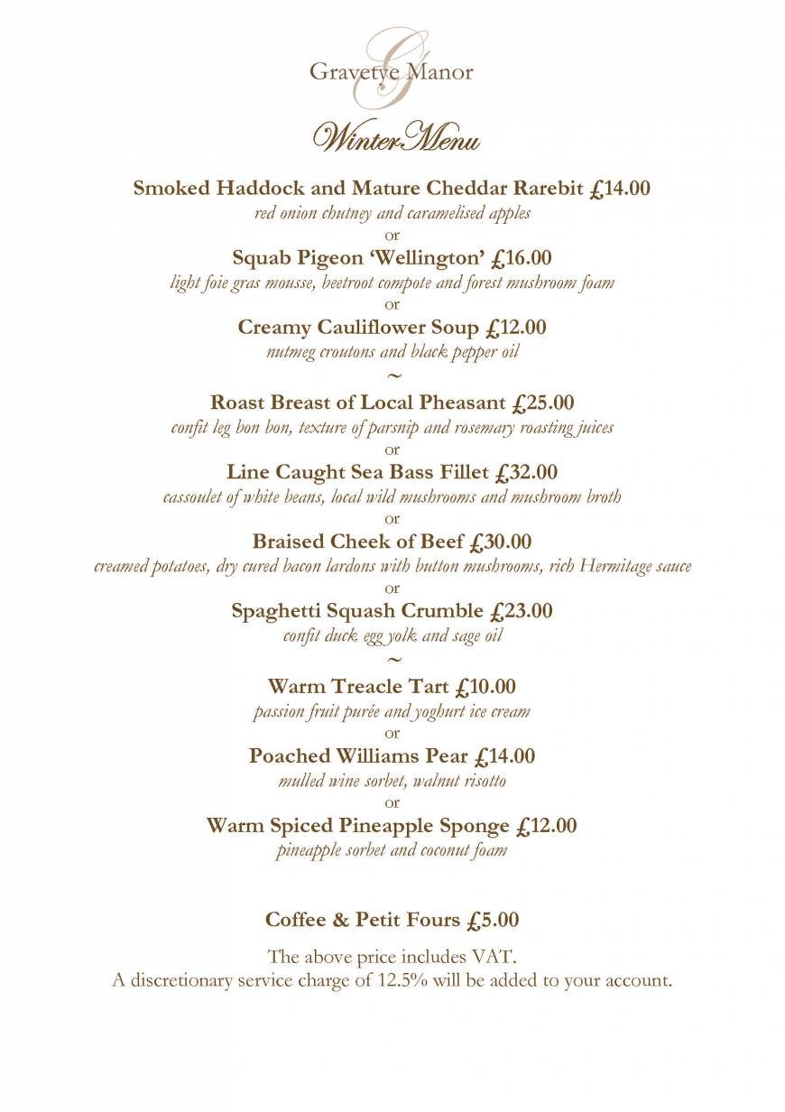  Pricelists of Gravetye Manor Hotel and Restaurant Vowels Lane - Photo 4 of 32