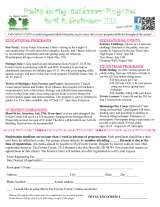 Menus & Prices, The Fowler Center for Outdoor Learning, Mayville